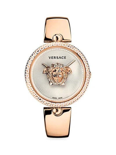 Shop Versace Logo Stainless Steel Bangle Bracelet Watch