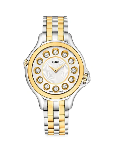 Shop Fendi Crazy Carats Multi-stone Bracelet Watch