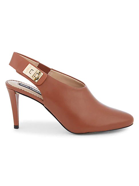 black slingback booties