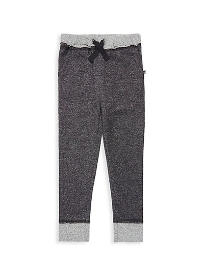 Shop Appaman Little Girl's & Girl's Cosmos Lounge Pants In Sparkle Black