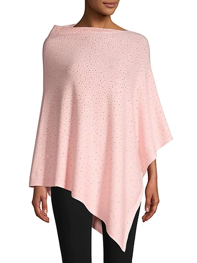 Shop La Fiorentina Asymmetrical Poncho In Beige