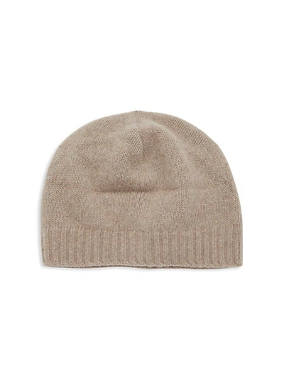 Shop Portolano Men's Knitted Cashmere Beanie In Nile Brown