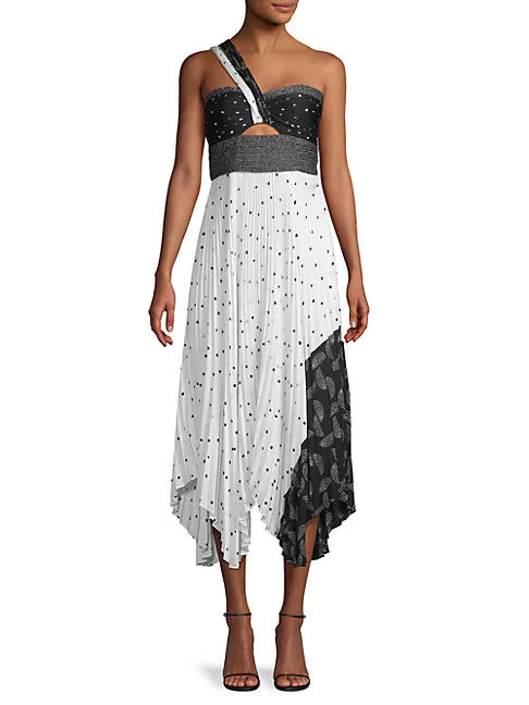 alc aurora one shoulder dress