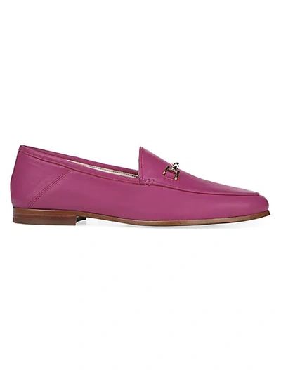 Shop Sam Edelman Loraine Leather Loafers In Retro Pink