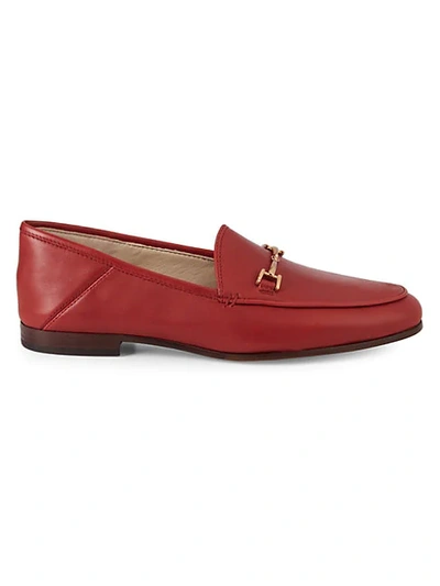 Shop Sam Edelman Loraine Leather Loafers In Red