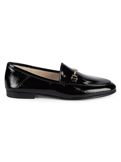 Shop Sam Edelman Loraine Patent Leather Bit Loafers In Black