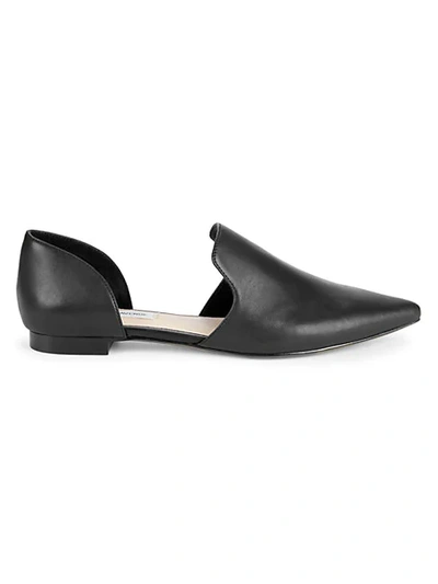 Shop Saks Fifth Avenue Eileen D'osay Leather Flats In Black