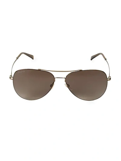Shop Gucci 59mm Aviator Sunglasses