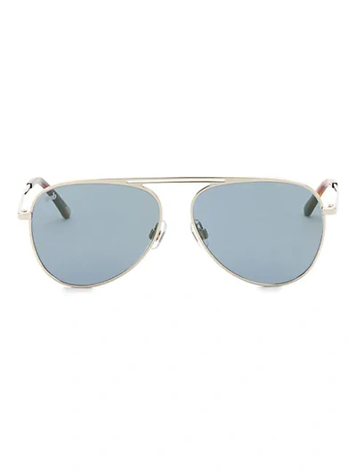 Shop Web 58mm Aviator Sunglasses In Blue Tortoise