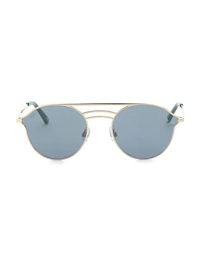 Shop Web 55mm Aviator Sunglasses In Blue Tortoise