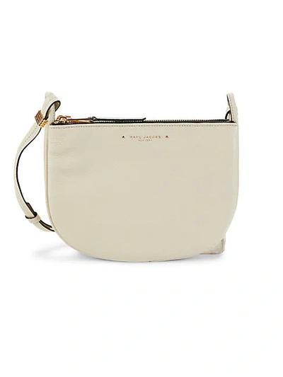 Shop Marc Jacobs Supple Group Leather Crossbody Bag In Conch