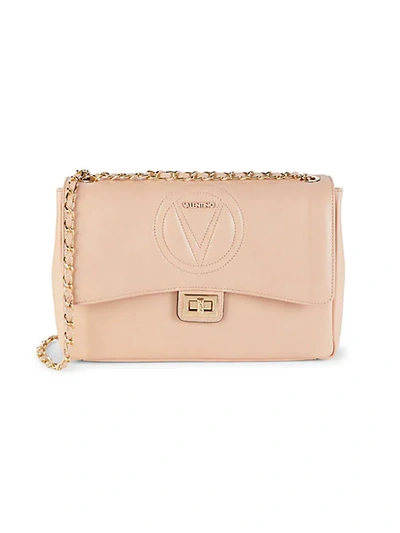 Shop Valentino By Mario Valentino Posh Sauvage Leather Shoulder Bag In Rose