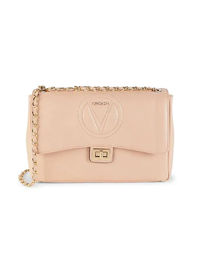 Posh Sauvage Leather Shoulder Bag In Rose