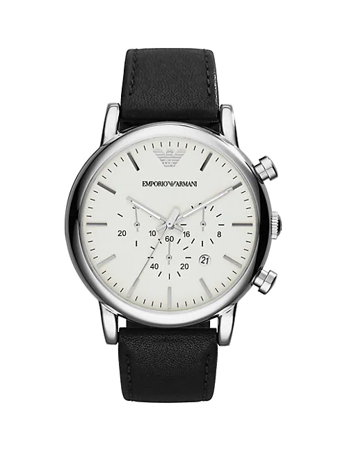 armani luigi chronograph watch