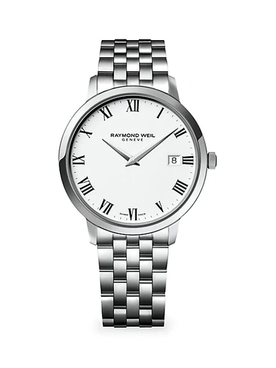 Shop Raymond Weil Toccata Stainless Steel Bracelet Watch