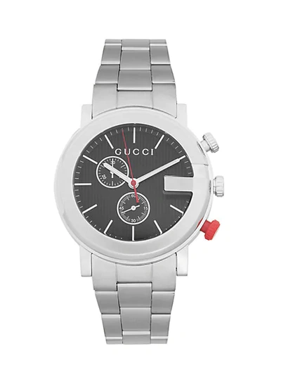 Shop Gucci Stainless Steel Chronograph Bracelet Watch