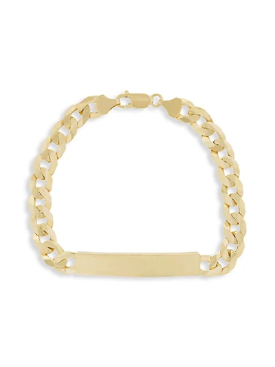 Shop Saks Fifth Avenue 14k Yellow Gold Id Bracelet