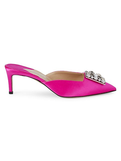 fuchsia mules