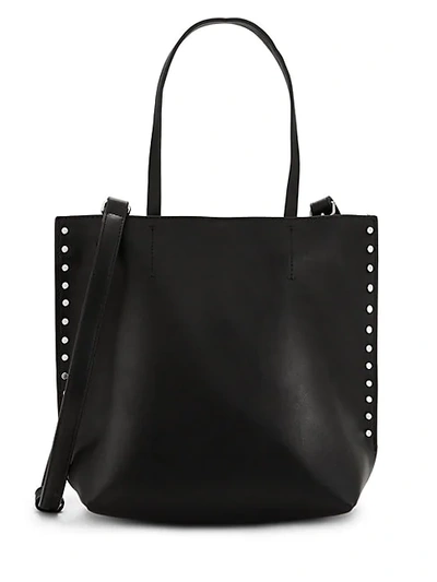 Shop French Connection Zuma Faux Leather Satchel In Black