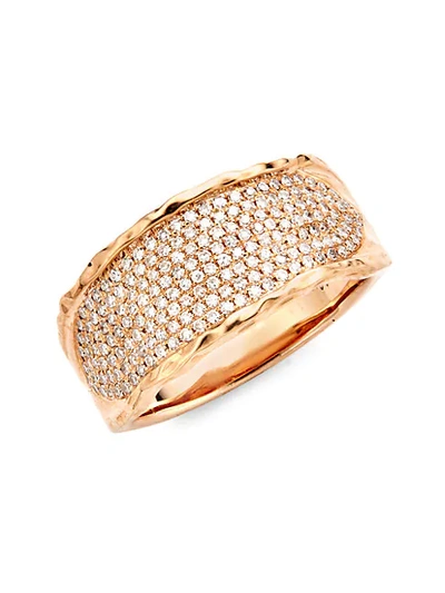 Shop Saks Fifth Avenue 14k Rose Gold Diamond Ring