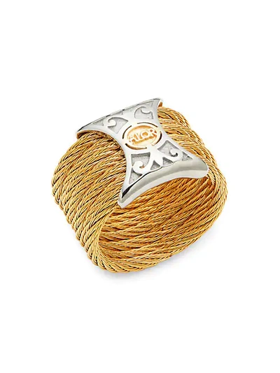 Shop Alor 18k Gold & Stainless Steel Cable Ring