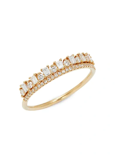 Shop Saks Fifth Avenue 14k Yellow Gold & Diamond Ring