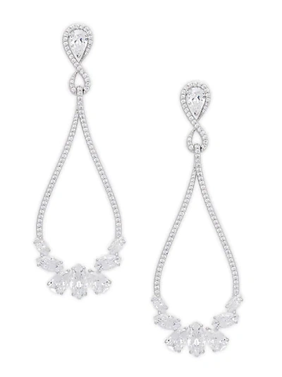 Shop Adriana Orsini Crystal Cluster Drop Earrings