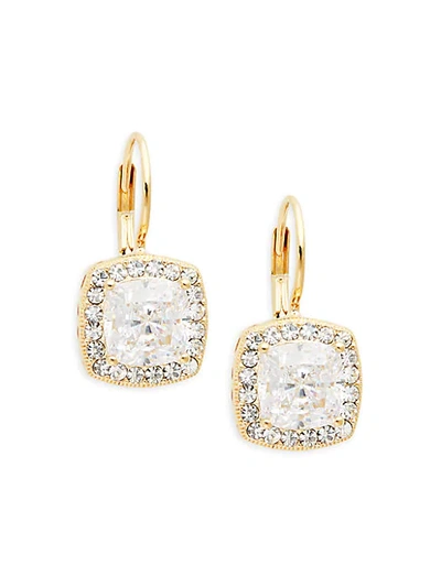 Shop Adriana Orsini Women's Framed Cubic Zirconia Drop Earrings