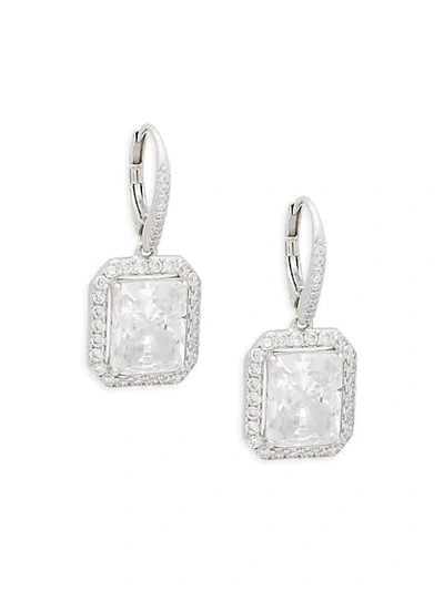 Shop Adriana Orsini Rhodium-plated & Crystal Drop Earrings