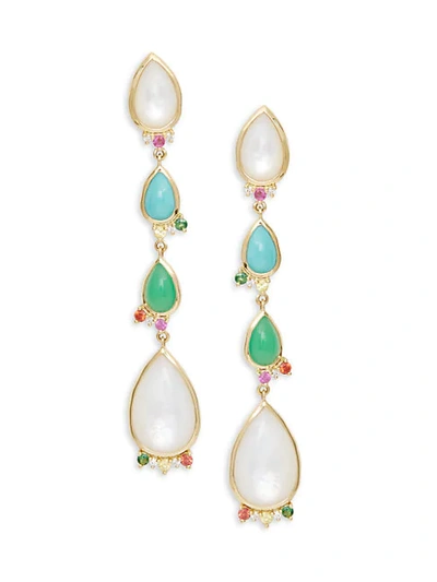 Shop Ippolita 18k Yellow Gold, Diamond & Multi-stone Drop Earrings