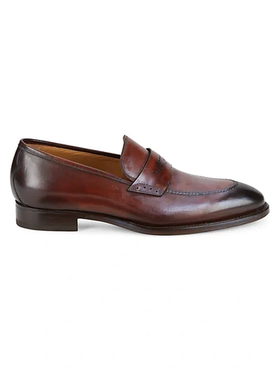 Shop Di Bianco Rapid Slip-on Loafers In Brown