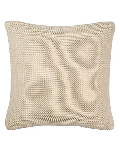 Shop Safavieh Snug Knit Cotton Pillow In Natural