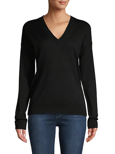 Shop Zadig & Voltaire Embroidered Wool Sweater In Noir