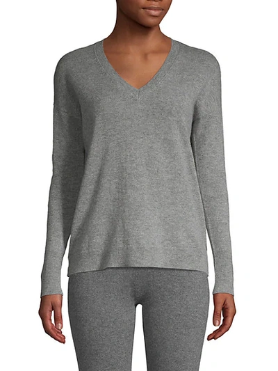 Shop Amicale Long-sleeve Cashmere Sweater In Black