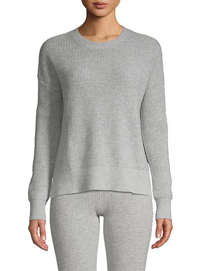 Shop Amicale Textured Cashmere Sweater In Charcoal