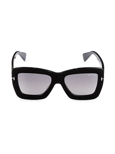 Shop Tom Ford 55mm Square Sunglasses In Black