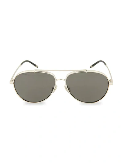 Shop Boucheron Women's Novelty 58mm Aviator Sunglasses In Silver