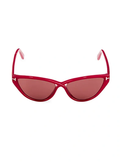 Shop Tom Ford 56mm Cat Eye Sunglasses In Fuchsia