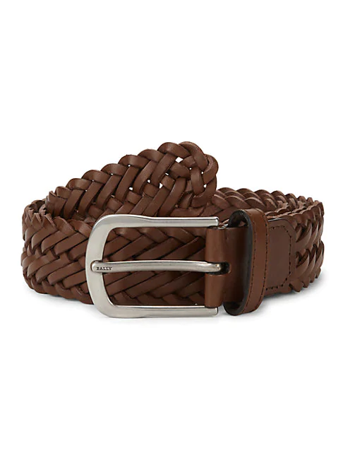 Bally woven leather belt - Brown