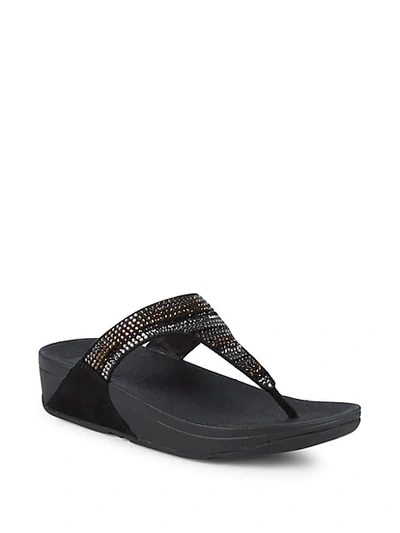 Shop Fitflop Strobe Thong Sandals In Gold