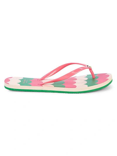Shop Kate Spade Nassau Flip-flops In Pink Multi
