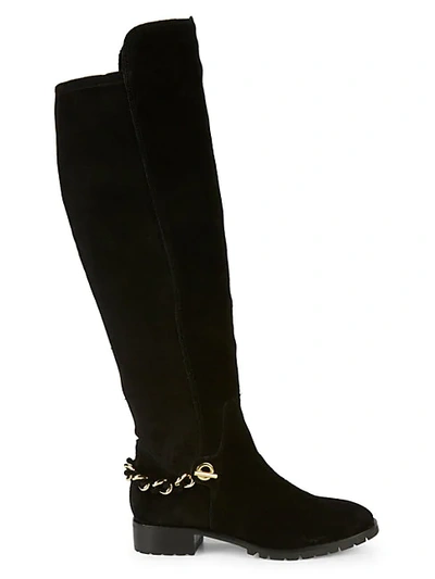 Shop Karl Lagerfeld Skylar Over-the-knee Boots In Black