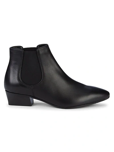 Shop Aquatalia Flanna Weatherproof Leather Booties In Black