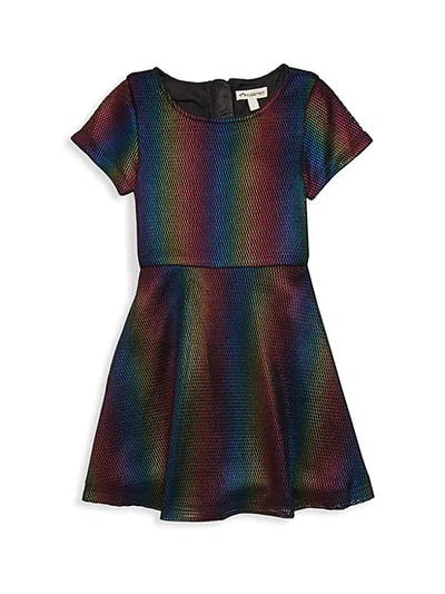 Shop Appaman Little Girl's & Girl's Multicolored Dress In Black Multi