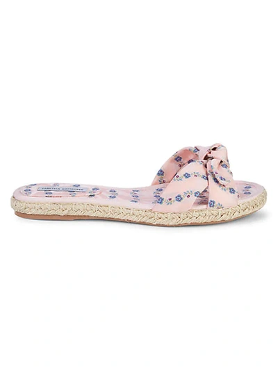 Shop Tabitha Simmons Heli Floral Espadrille Slides In Light Pink