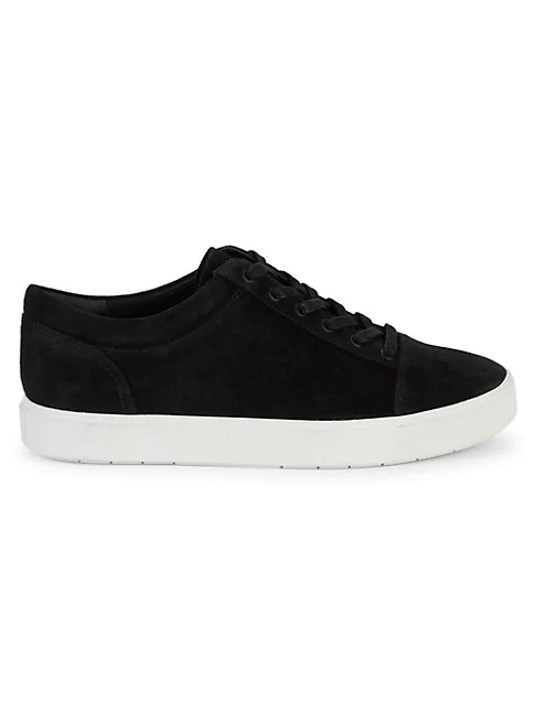 vince black suede sneakers