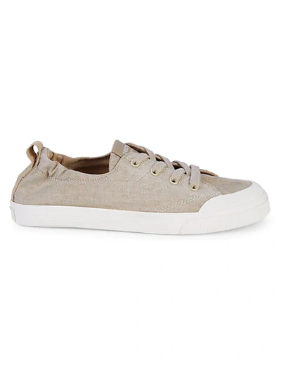 Shop Tretorn Round-toe Lace-up Sneakers In Tan