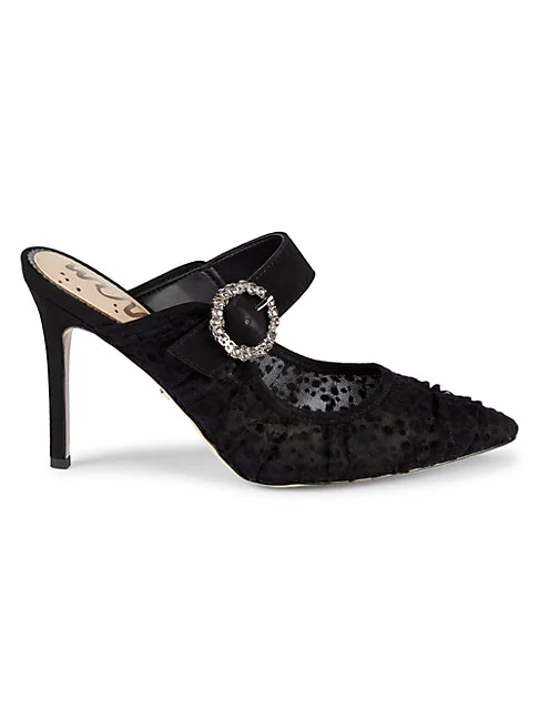 sam edelman black and white heels