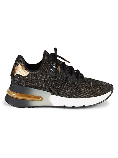 Shop Ash Krush Bis Sneakers In Black Gold