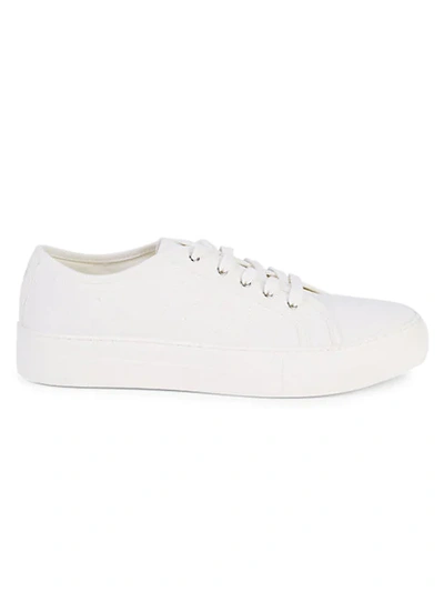 Shop Sam Edelman Women's Genara Lace-up Sneakers In White